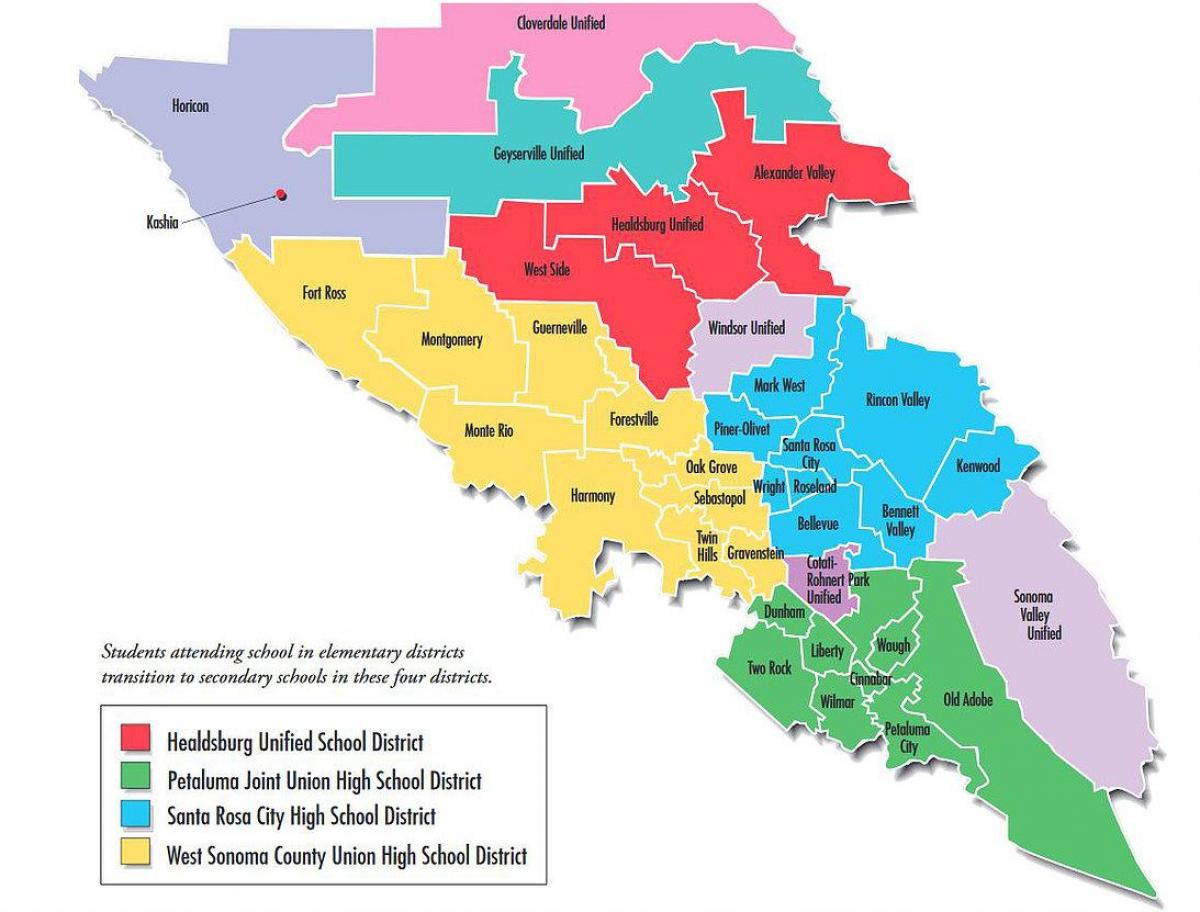 San Francisco school district mappa