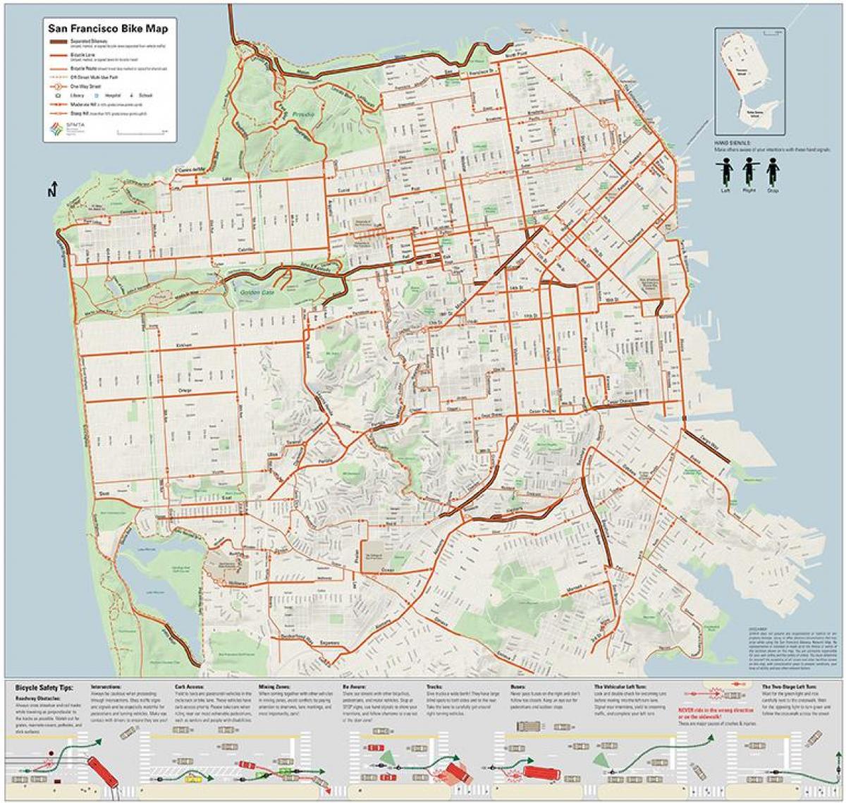 San Francisco bike mappa