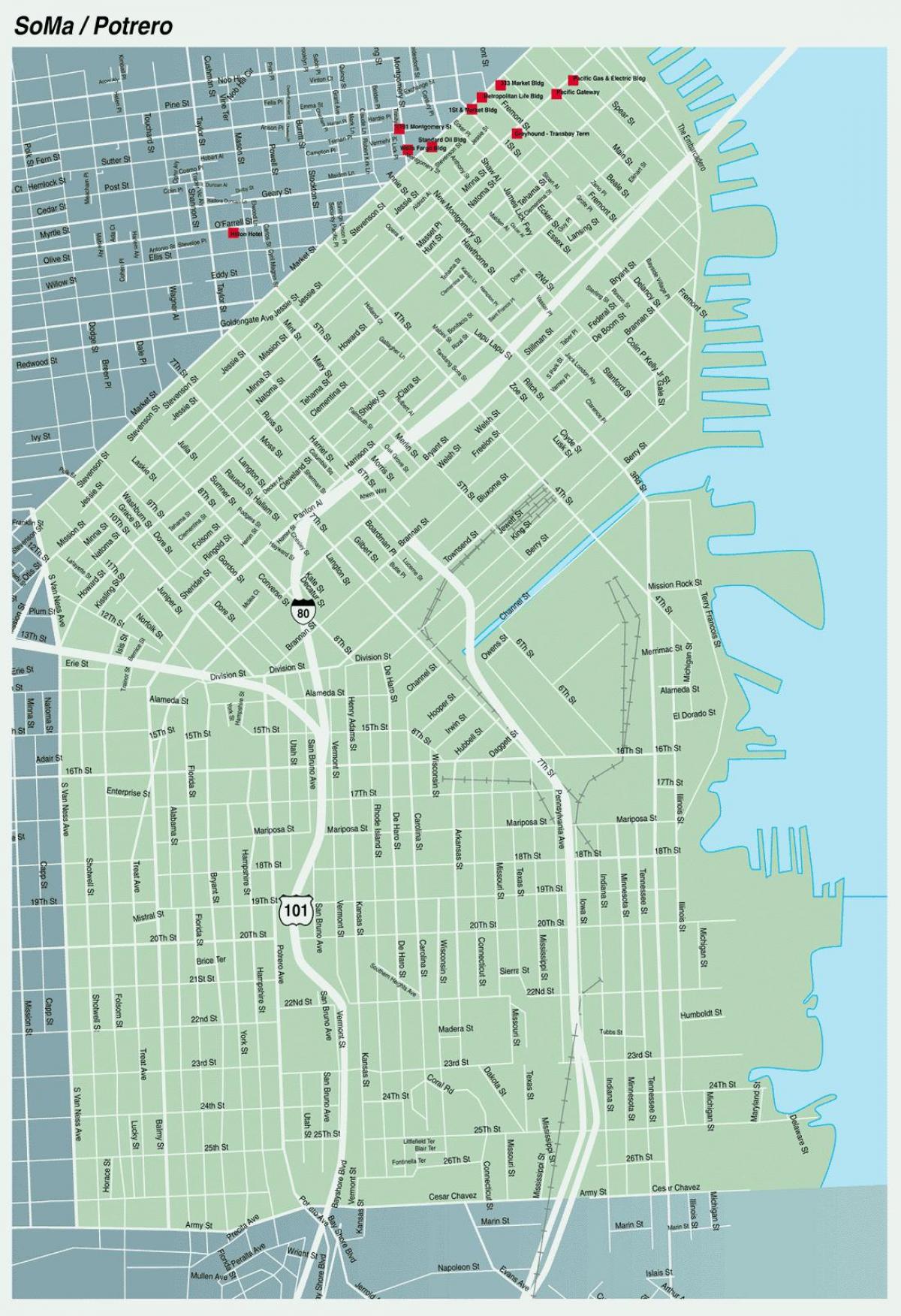 mappa di soma San Francisco