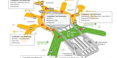 SFO terminal 3 gate mappa