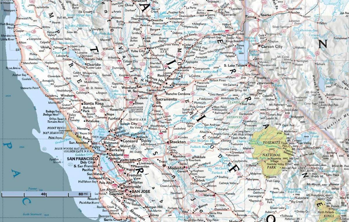 Mappa di nord di San Francisco
