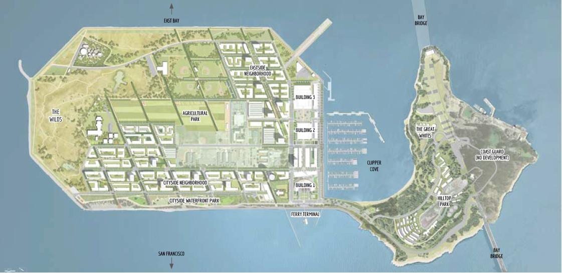 La mappa dell'isola del tesoro di San Francisco