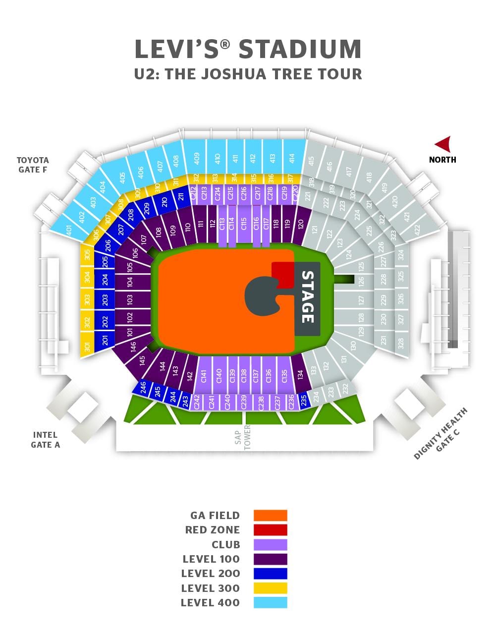 levi's stadium suite mappa