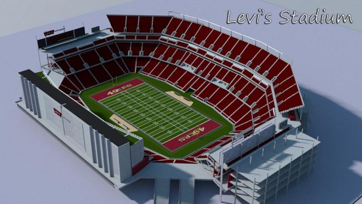 levi's stadium mappa in 3d