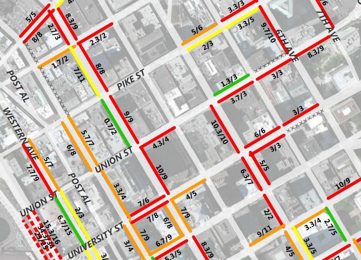 Mappa di San Francisco, a 2 ore di parcheggio