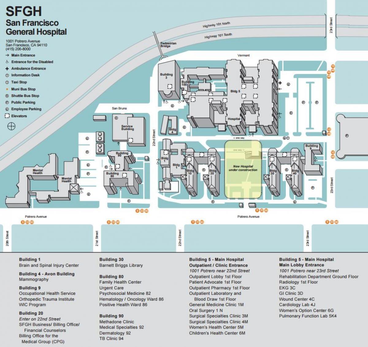 SFgh mappa del campus