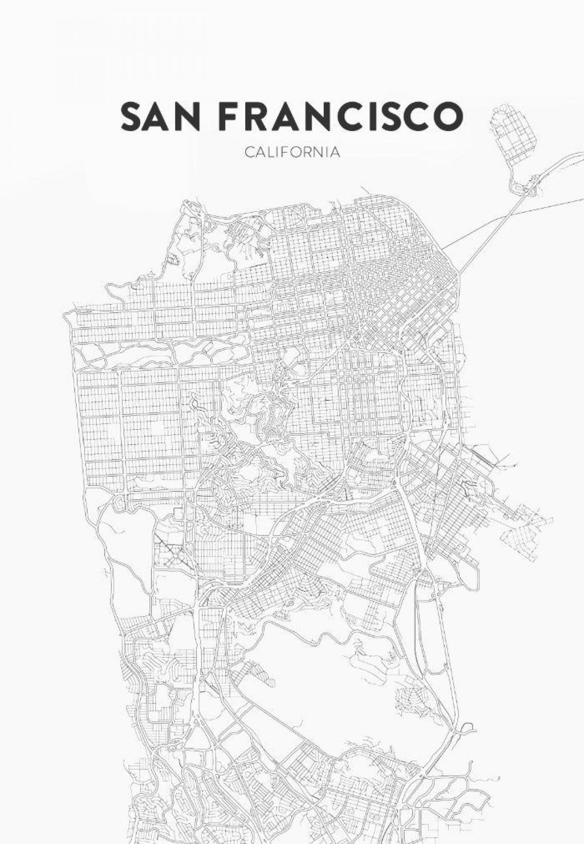 stampa la mappa di San Francisco