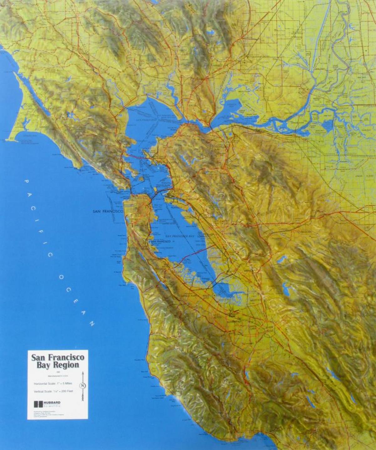 Mappa di San Francisco sollievo