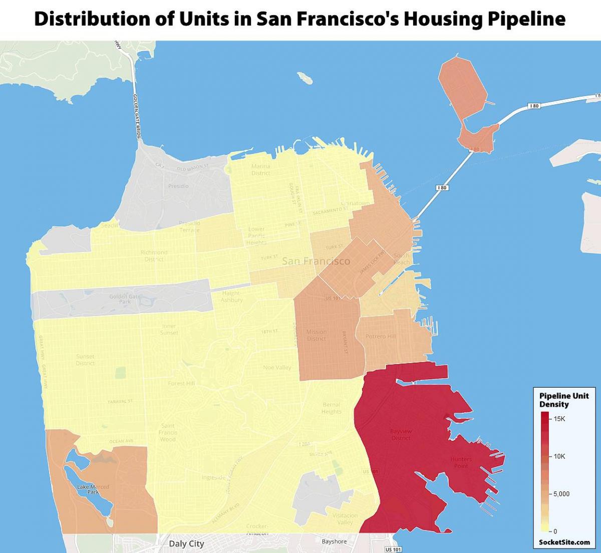San Francisco di edilizia residenziale pubblica la mappa