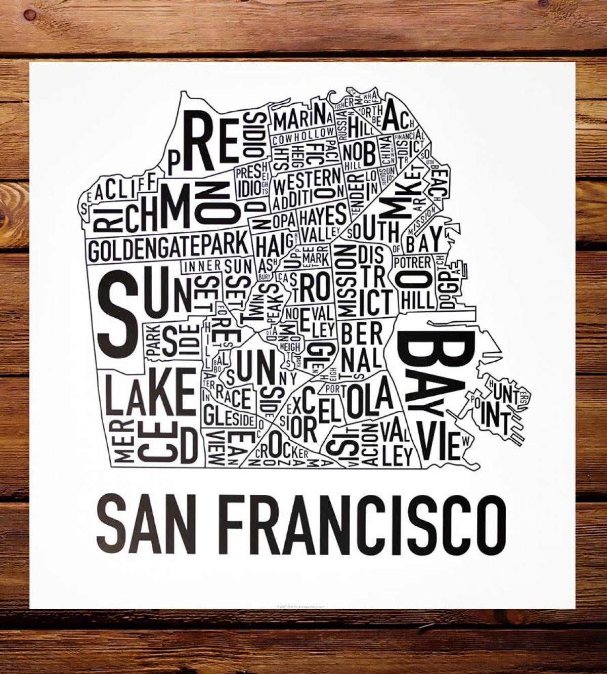 Mappa di San Francisco quartiere art