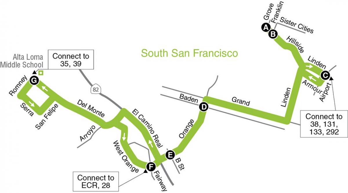 Mappa di San Francisco scuole elementari