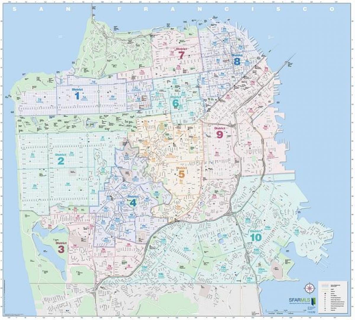 San Francisco mls mappa
