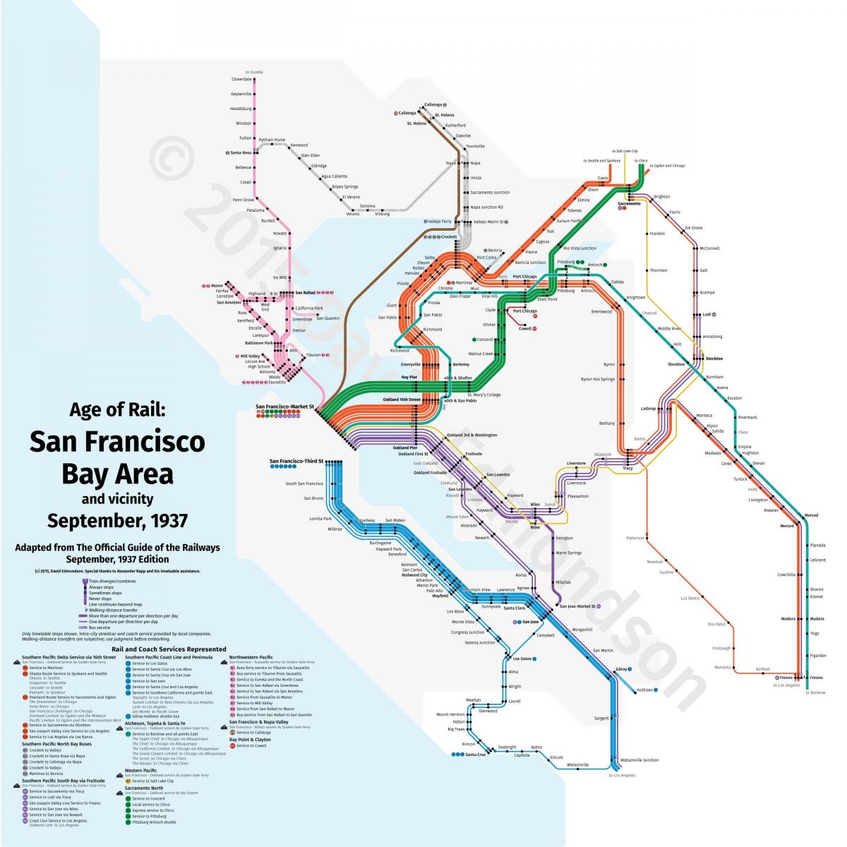 San Fran treno mappa