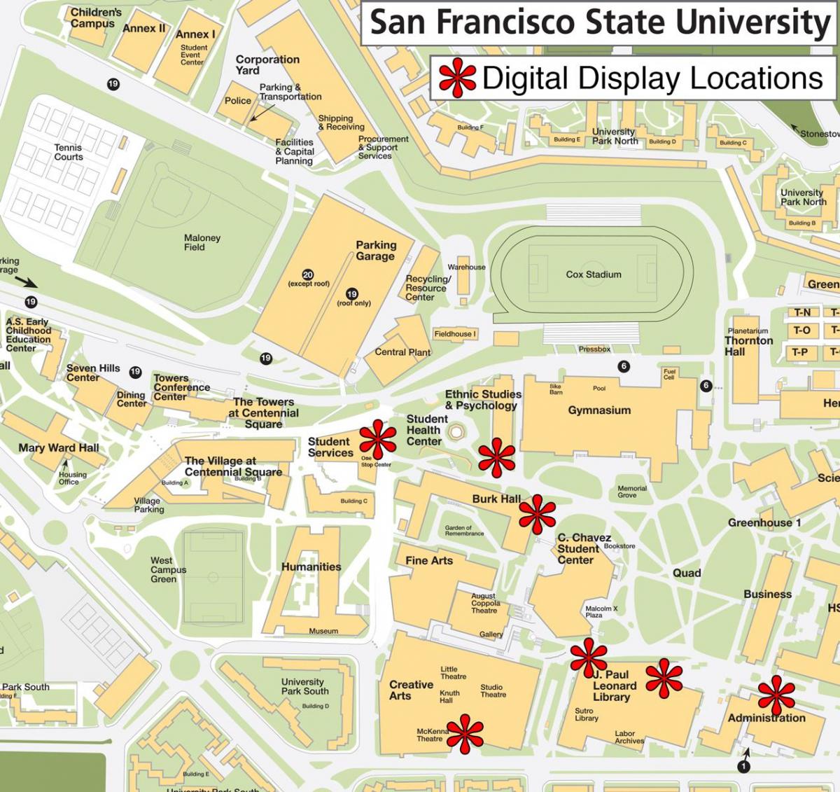 San Francisco state university mappa