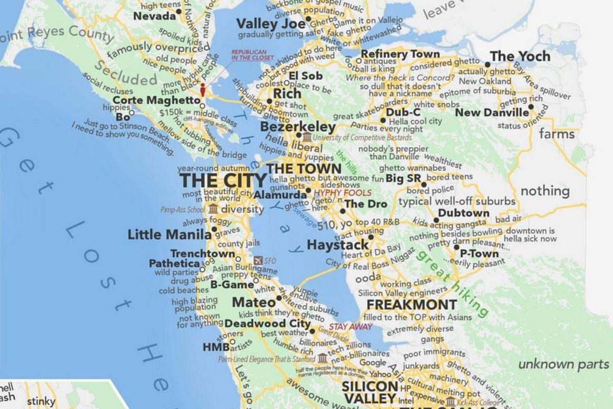Mappa della città di silicio