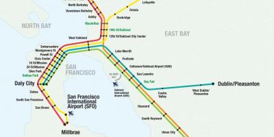 Aeroporto di San Francisco bart mappa