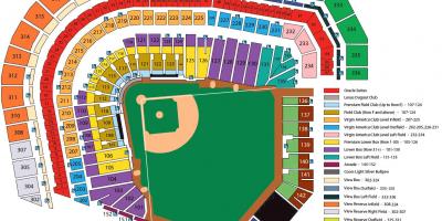 SF giants stadium seating mappa