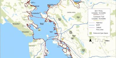 San Francisco bay trail mappa
