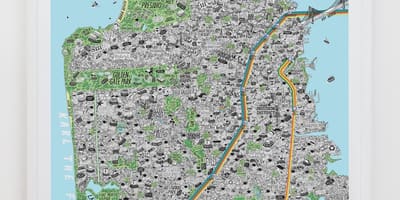 Mappa di San Francisco art