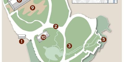 Mappa di giardino giapponese del tè