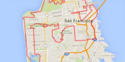 Il Golden gate park bike mappa