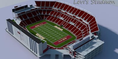 Levi's stadium mappa in 3d