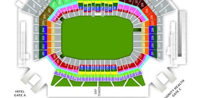 Mappa di levi's stadium cancello