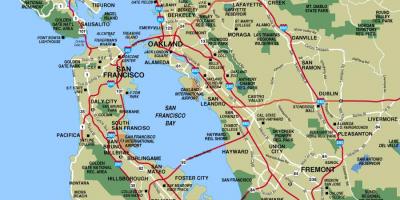 Mappa dell'area di San Francisco, città