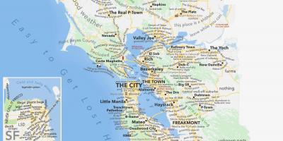 San Francisco zone della mappa