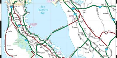 Mappa di San Francisco bay area