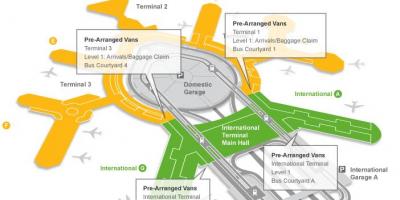 Mappa di San Francisco ritiro dei bagagli in aeroporto