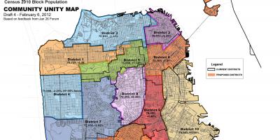Mappa di San Francisco distretto