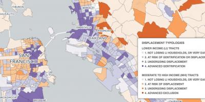 Mappa di San Francisco gentrification