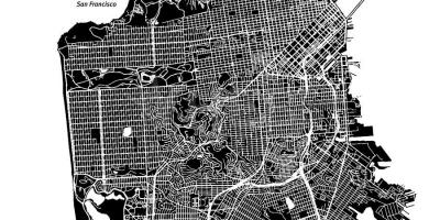 Mappa di San Francisco vettoriale