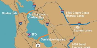 Strade a pedaggio San Francisco mappa