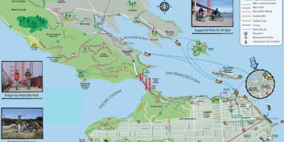 Mappa di San Francisco tour in bicicletta