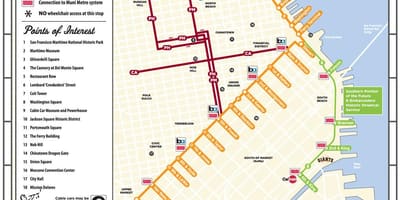 SFO tram mappa