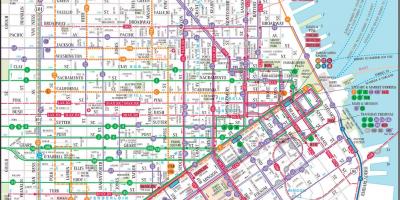 San Francisco mappa dei trasporti pubblici