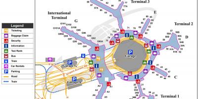 San Francisco airport sulla mappa