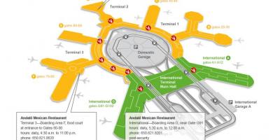 SFO terminal 2 gate mappa