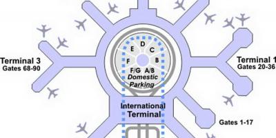 Mappa di SFO terminale g