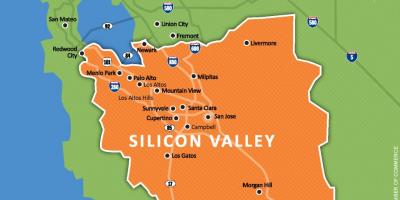 Silicon valley nella mappa del mondo