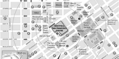 Mappa di westfield San Francisco